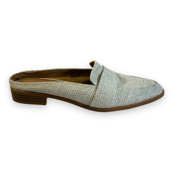 UNIVERSAL THREADS Ivory and Beige Linen-like Fabric Mules SZ 7 - Picture 5 of 13